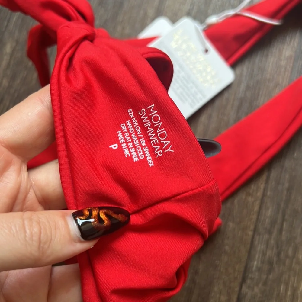 Monday Swimwear Puerto Rico Top Paprika